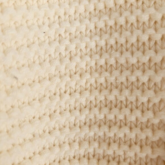 Free People Dream Cable Crewneck Sweater Size Small in Cream - Picture 10 of 13